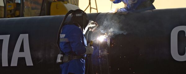 La construction du gazoduc Force de Sibérie - Sputnik Afrique