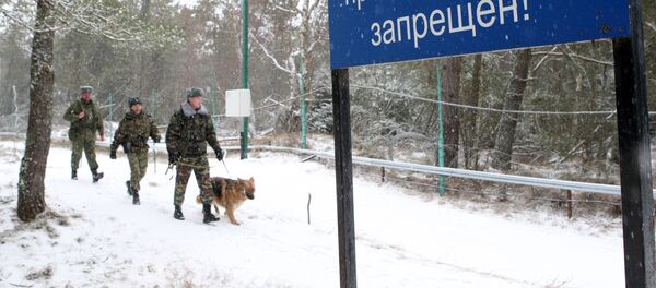 Work of border guards on Russian-Lithuanian border in Ribachy village, Kaliningrad region - Sputnik Afrique