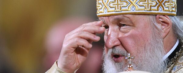 Le Patriarche Cyrille célèbre une liturgie en la cathédrale du Christ-Sauveur à Moscou - Sputnik Afrique