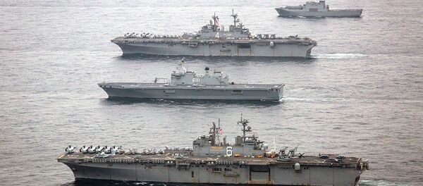 Des navires de guerre américains participent à des exercices avec la Corée du Sud - Sputnik Afrique