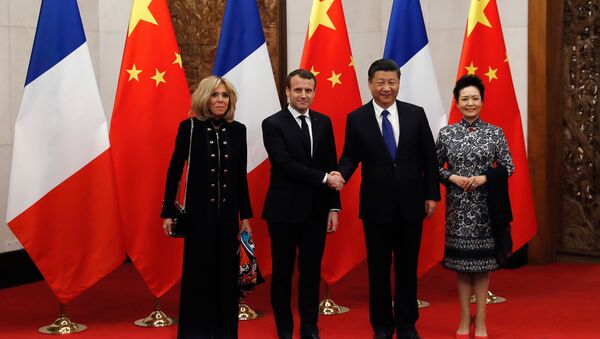 Macron en Chine - Sputnik Afrique