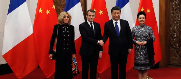 Macron en Chine - Sputnik Afrique