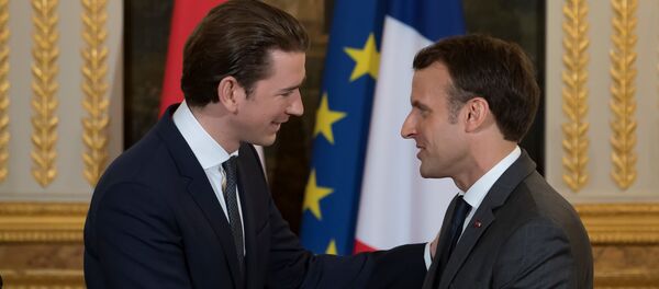 Emmanuel Macron et Sebastian Kurz - Sputnik Afrique