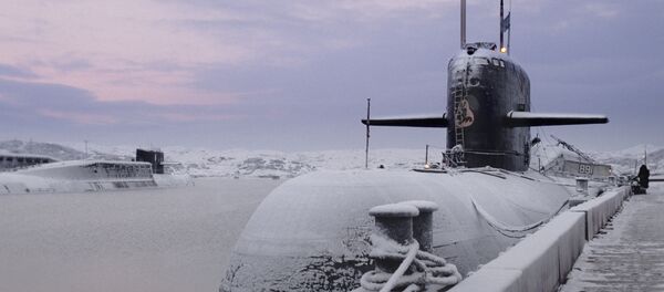 Un sous-marin nucléaire du projet 949A Anteï - Sputnik Afrique