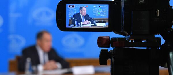 La conférence de presse du chef de la diplomatie russe Sergueï Lavrov 2018 - Sputnik Afrique