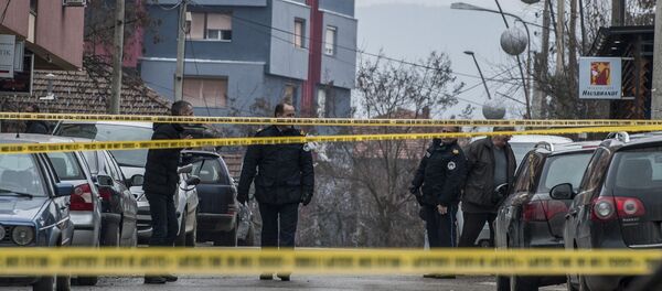 Место на ком је убијен Оливер Ивановић у Косовској Митровици. - Sputnik Afrique