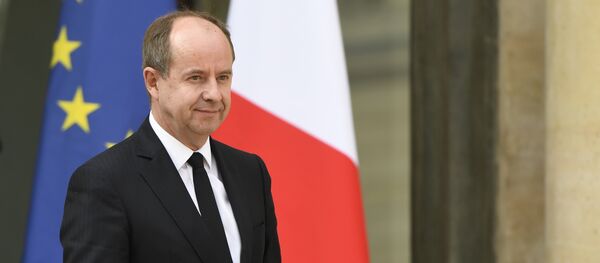 (FILES) This file photo taken on April 05, 2017 shows Jean-Jacques Urvoas, then French Justice Minister, leaving after a cabinet meeting at the Elysee Palace, in Paris. - Sputnik Afrique
