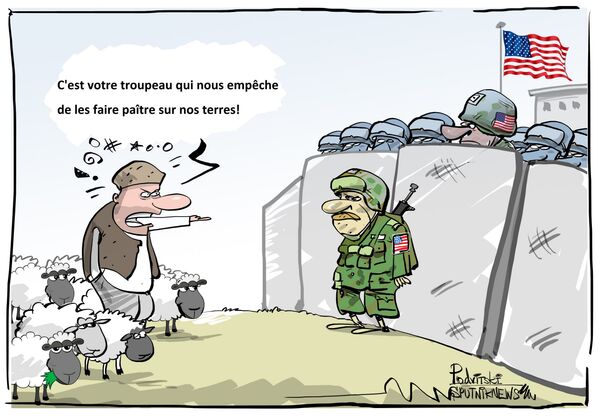 Une base américaine se voit dérangée par un troupeau de brebis - Sputnik Afrique