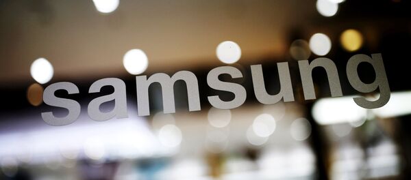 The logo of Samsung Electronic is seen at its headquarters in Seoul, South Korea, in this file photo taken on April 4, 2016.  - Sputnik Afrique