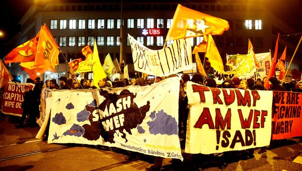 Les manifestations anti-Trump à Zurich - Sputnik Afrique