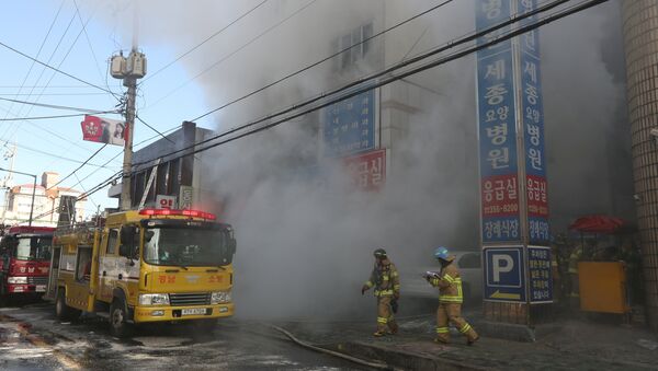 Incendie dans un hôpital de Miryang, en Corée du Sud - Sputnik Afrique
