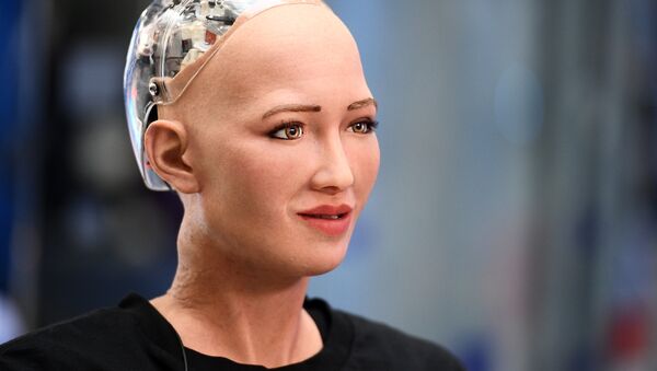 La robot-femme humanoïde Sophia  - Sputnik Afrique