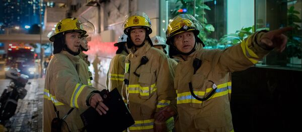 Sapeurs-pompiers à Hong Kong (archives) - Sputnik Afrique