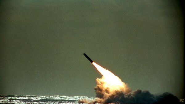 Tir d'un missile américain Trident II (photo d'archives) - Sputnik Afrique