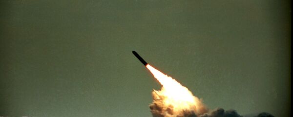 Tir d'un missile américain Trident II (photo d'archives) - Sputnik Afrique