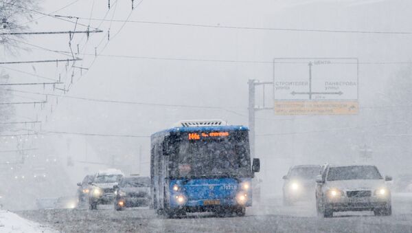 Chute de neige à Moscou - Sputnik Afrique