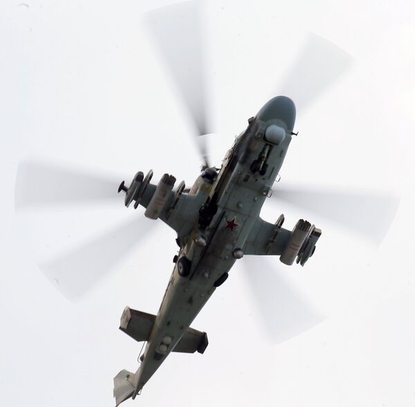 Un hélicoptère Kamov Ka-52 Alligator Un hélicoptère Kamov Ka-52 Alligator - Sputnik Afrique