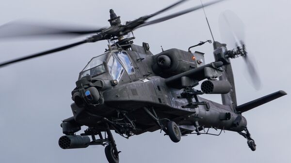 Un hélicoptère AH-64 Apache - Sputnik Afrique