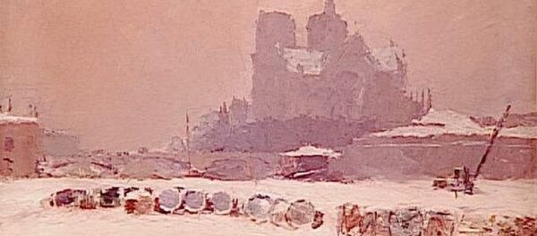 La Notre Dame, neige, ca.1895 - Sputnik Afrique