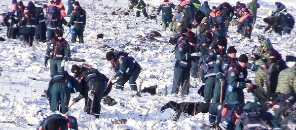Les secouristes sur les lieux du crash de l'An-148 - Sputnik Afrique