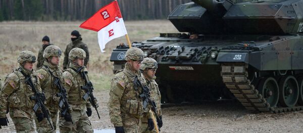 Uroczystość powitania wielonarodowego batalionu NATO pod przywództwem Stanów Zjednoczonych w Polsce - Sputnik Afrique