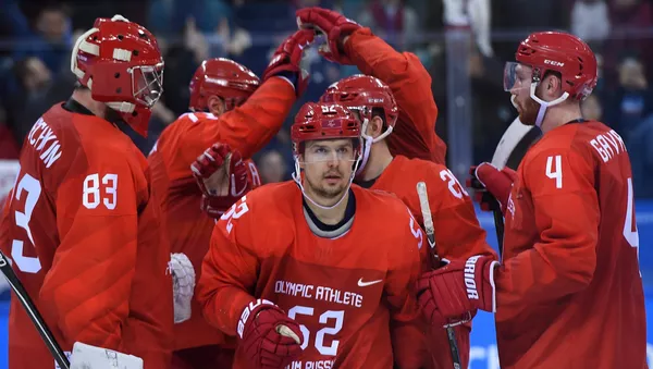 Les joueurs de hockey russes - Sputnik Afrique