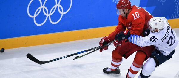 Jeux Olympiques 2018. Hockey. Les hommes. Match Russie - Etats-Unis Jeux Olympiques 2018. Hockey. Les hommes. Match Russie - Etats-Unis - Sputnik Afrique