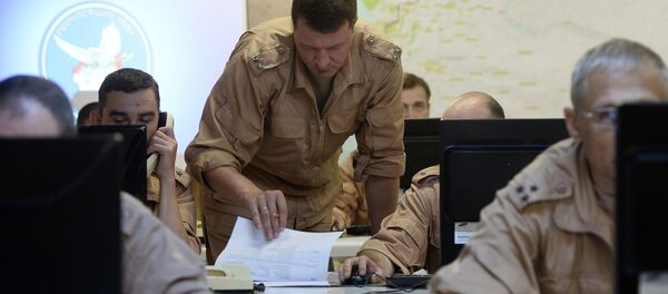 Les militaires russes du Centre pour la réconciliation des parties en conflit en Syrie - Sputnik Afrique