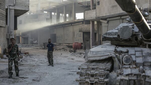 Dans la Ghouta, en Syrie - Sputnik Afrique