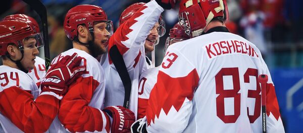 Célébration de la victoire sur la République tchèque en demi-finale du tournoi olympique - Sputnik Afrique