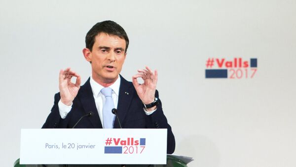 Предвыборное выступление Мануэля Вальса в Париже - Sputnik Afrique