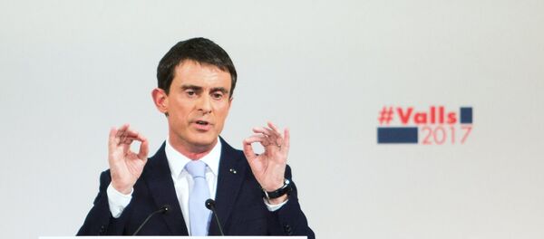 Предвыборное выступление Мануэля Вальса в Париже - Sputnik Afrique