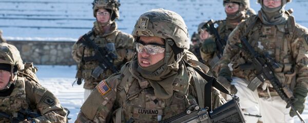 Des militaires américains lors des exercices de l'Otan en Lettonie - Sputnik Afrique
