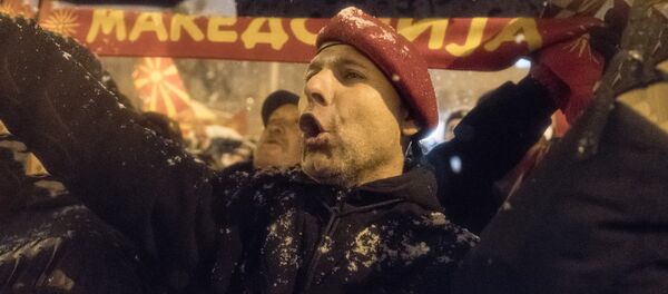 Protestations contre un possible changement de nom de la Macédoine - Sputnik Afrique