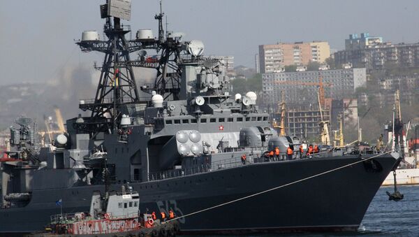 Le grand navire de lutte anti-sous-marine Marchal Chapochnikov - Sputnik Afrique