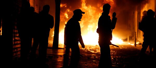 Des heurts à Madrid,16 mars 2018 - Sputnik Afrique