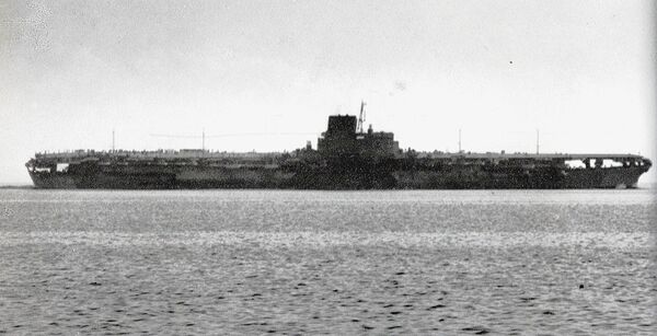 Photo du Shinano faite lors de ses essais en mer Photo du Shinano faite lors de ses essais en mer - Sputnik Afrique