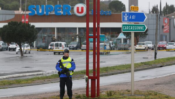 Pris d'otages dans un supermarché Super U à Trèbes, en France - Sputnik Afrique