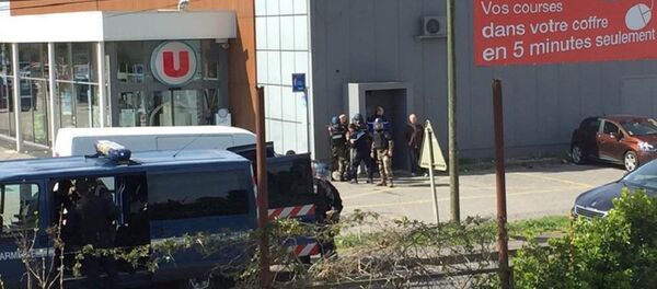 Geiselnahme in der Gemeinde Trèbes, Département Aude, Frankreich - Sputnik Afrique