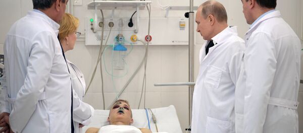 Vladimir Poutine en visite à Kemerovo - Sputnik Afrique