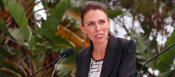 New Zealand Prime Minister Jacinda Ardern reacts during a joint press conference with Australia's Prime Minister Malcolm Turnbull after their bilateral discussions on economic and security issues in Sydney, Australia, March 2, 2018 New Zealand Prime Minister Jacinda Ardern reacts during a joint press conference with Australia's Prime Minister Malcolm Turnbull after their bilateral discussions on economic and security issues in Sydney, Australia, March 2, 2018 - Sputnik Afrique