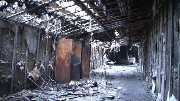Le centre commercial Zimniaïa Vichnia de Kemerovo ravagé par un incendie - Sputnik Afrique