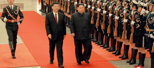 Xi Jinping et Kim Jong-un - Sputnik Afrique