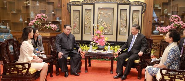 Xi Jinping et Kim Jong-un - Sputnik Afrique