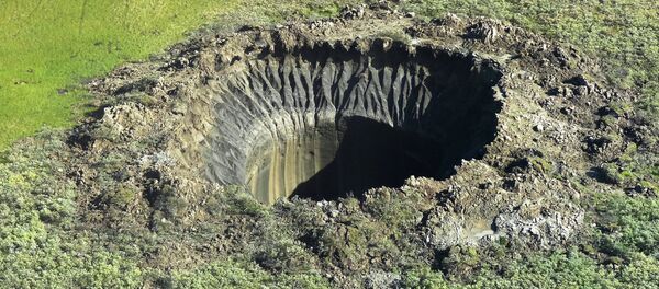 Un cratère au Yamal Un cratère au Yamal - Sputnik Afrique