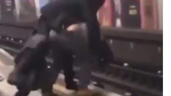 Shocking video shows two drunk men fall in front of a Green Park Tube train - Sputnik Afrique