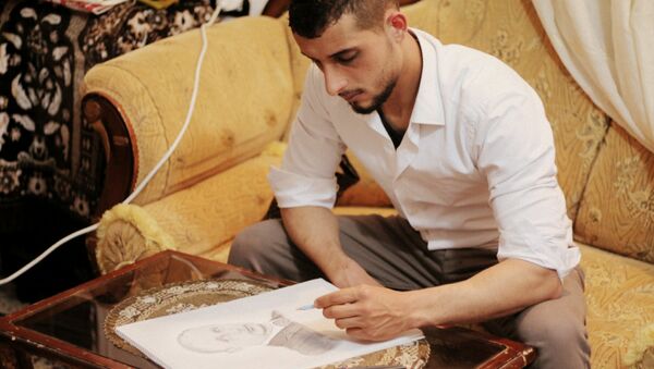 Cet ancien soldat syrien est devenu un peintre confirmé - Sputnik Afrique