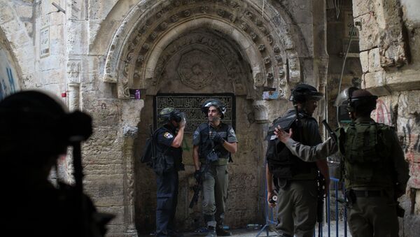 Policiers israéliens dans la vielle ville de Jérusalem - Sputnik Afrique