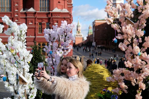 Décoration de Pâques à Moscou - Sputnik Afrique