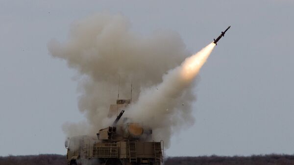 Système antiaérien Pantsir-S en action (archive photo) - Sputnik Afrique